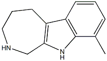 9-methyl-1H,2H,3H,4H,5H,10H-azepino[3,4-b]indole Struktur