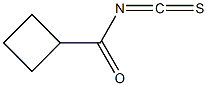 cyclobutanecarbonyl isothiocyanate Struktur