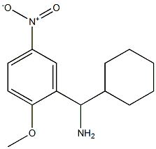 cyclohexyl(2-methoxy-5-nitrophenyl)methanamine Struktur