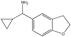 cyclopropyl(2,3-dihydro-1-benzofuran-5-yl)methanamine Struktur