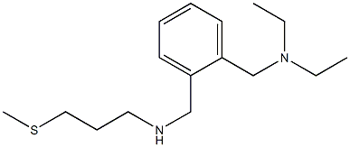 diethyl({[2-({[3-(methylsulfanyl)propyl]amino}methyl)phenyl]methyl})amine Struktur