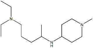 diethyl({4-[(1-methylpiperidin-4-yl)amino]pentyl})amine Struktur