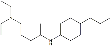 diethyl({4-[(4-propylcyclohexyl)amino]pentyl})amine Struktur