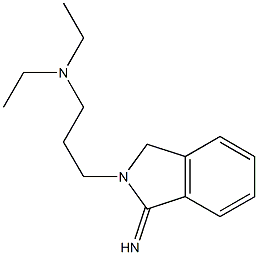 diethyl[3-(1-imino-2,3-dihydro-1H-isoindol-2-yl)propyl]amine Struktur