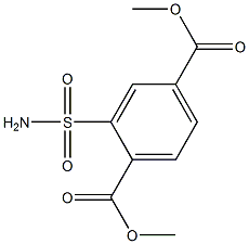 dimethyl 2-(aminosulfonyl)terephthalate Struktur