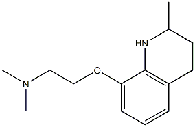 dimethyl({2-[(2-methyl-1,2,3,4-tetrahydroquinolin-8-yl)oxy]ethyl})amine Struktur