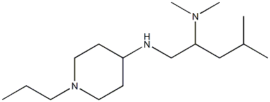 dimethyl({4-methyl-1-[(1-propylpiperidin-4-yl)amino]pentan-2-yl})amine Struktur