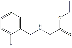 ethyl 2-{[(2-fluorophenyl)methyl]amino}acetate Struktur