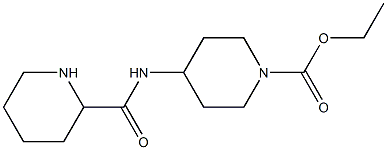 ethyl 4-[(piperidin-2-ylcarbonyl)amino]piperidine-1-carboxylate Struktur