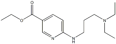 ethyl 6-{[3-(diethylamino)propyl]amino}pyridine-3-carboxylate Struktur