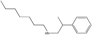 heptyl(2-phenylpropyl)amine Struktur