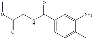 methyl [(3-amino-4-methylbenzoyl)amino]acetate Struktur