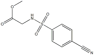 methyl {[(4-cyanophenyl)sulfonyl]amino}acetate Struktur