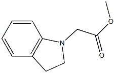 methyl 2-(2,3-dihydro-1H-indol-1-yl)acetate Struktur