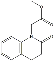 methyl 2-(2-oxo-1,2,3,4-tetrahydroquinolin-1-yl)acetate Struktur