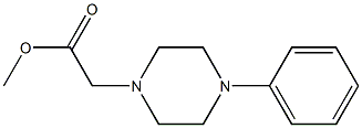 methyl 2-(4-phenylpiperazin-1-yl)acetate Struktur