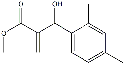 methyl 2-[(2,4-dimethylphenyl)(hydroxy)methyl]prop-2-enoate Struktur