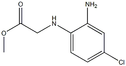 methyl 2-[(2-amino-4-chlorophenyl)amino]acetate Struktur