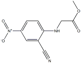 methyl 2-[(2-cyano-4-nitrophenyl)amino]acetate Struktur