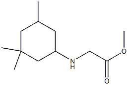 methyl 2-[(3,3,5-trimethylcyclohexyl)amino]acetate Struktur