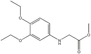 methyl 2-[(3,4-diethoxyphenyl)amino]acetate Struktur