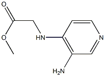 methyl 2-[(3-aminopyridin-4-yl)amino]acetate Struktur