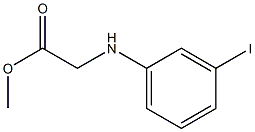 methyl 2-[(3-iodophenyl)amino]acetate Struktur