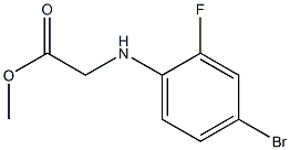 methyl 2-[(4-bromo-2-fluorophenyl)amino]acetate Struktur