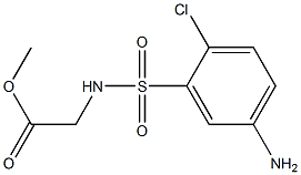 methyl 2-[(5-amino-2-chlorobenzene)sulfonamido]acetate Struktur