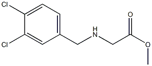 methyl 2-{[(3,4-dichlorophenyl)methyl]amino}acetate Struktur