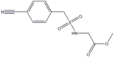 methyl 2-{[(4-cyanophenyl)methane]sulfonamido}acetate Struktur