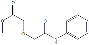 methyl 2-{[(phenylcarbamoyl)methyl]amino}acetate Struktur