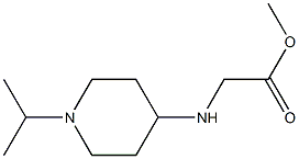 methyl 2-{[1-(propan-2-yl)piperidin-4-yl]amino}acetate Struktur