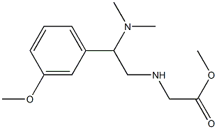 methyl 2-{[2-(dimethylamino)-2-(3-methoxyphenyl)ethyl]amino}acetate Struktur