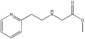 methyl 2-{[2-(pyridin-2-yl)ethyl]amino}acetate Struktur