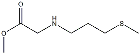 methyl 2-{[3-(methylsulfanyl)propyl]amino}acetate Struktur