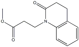 methyl 3-(2-oxo-1,2,3,4-tetrahydroquinolin-1-yl)propanoate Struktur