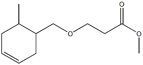 methyl 3-[(6-methylcyclohex-3-en-1-yl)methoxy]propanoate Struktur