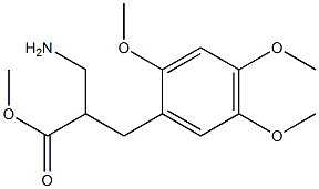 methyl 3-amino-2-[(2,4,5-trimethoxyphenyl)methyl]propanoate Struktur