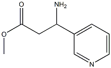 methyl 3-amino-3-(pyridin-3-yl)propanoate Struktur