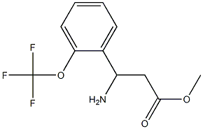 methyl 3-amino-3-[2-(trifluoromethoxy)phenyl]propanoate Struktur