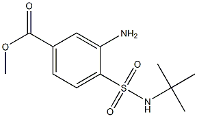 methyl 3-amino-4-(tert-butylsulfamoyl)benzoate Struktur