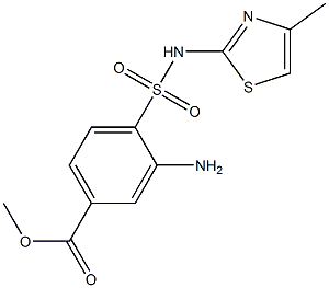 methyl 3-amino-4-[(4-methyl-1,3-thiazol-2-yl)sulfamoyl]benzoate Struktur