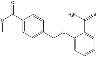 methyl 4-(2-carbamothioylphenoxymethyl)benzoate Struktur