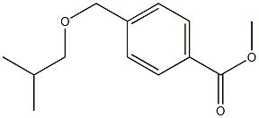 methyl 4-[(2-methylpropoxy)methyl]benzoate Struktur