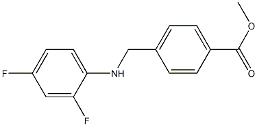 methyl 4-{[(2,4-difluorophenyl)amino]methyl}benzoate Struktur