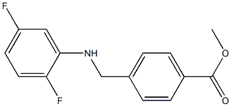 methyl 4-{[(2,5-difluorophenyl)amino]methyl}benzoate Struktur