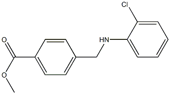 methyl 4-{[(2-chlorophenyl)amino]methyl}benzoate Struktur