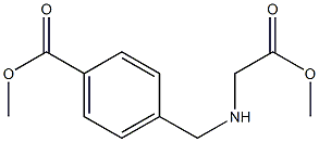 methyl 4-{[(2-methoxy-2-oxoethyl)amino]methyl}benzoate Struktur