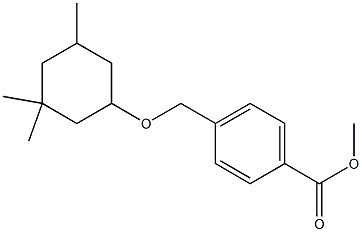 methyl 4-{[(3,3,5-trimethylcyclohexyl)oxy]methyl}benzoate Struktur